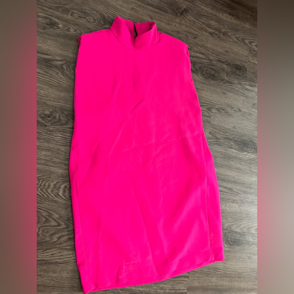Zara Elegant Pink Sleeveless Dress
